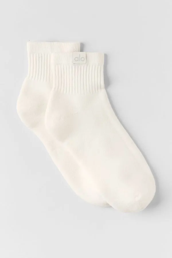 Quarter Crew Street Sock - Ivory