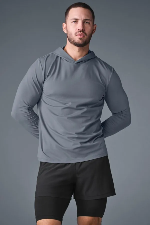 Conquer Reform Long Sleeve With Hood - Steel Grey