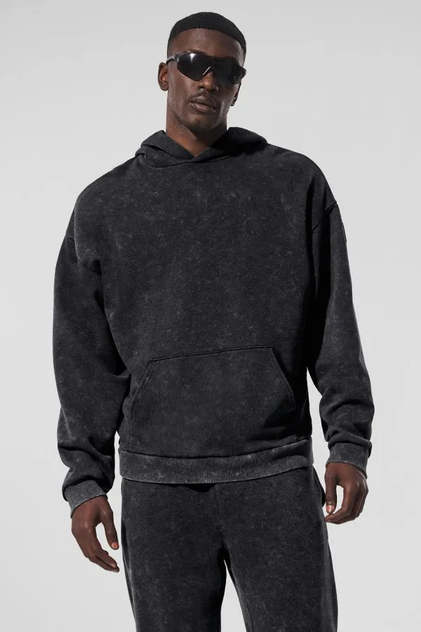 Chill Vintage Wash Hoodie - Black Wash