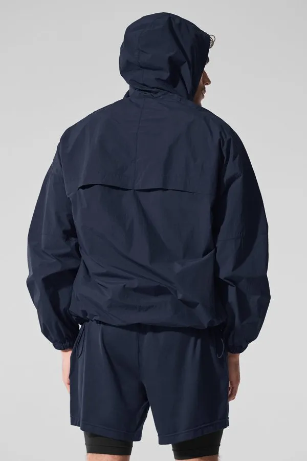 Vantage Nylon Ripstop Track Jacket - Navy