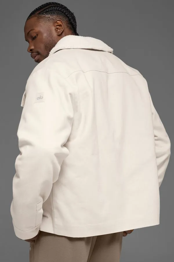 Canvas Utility Shacket - Bone