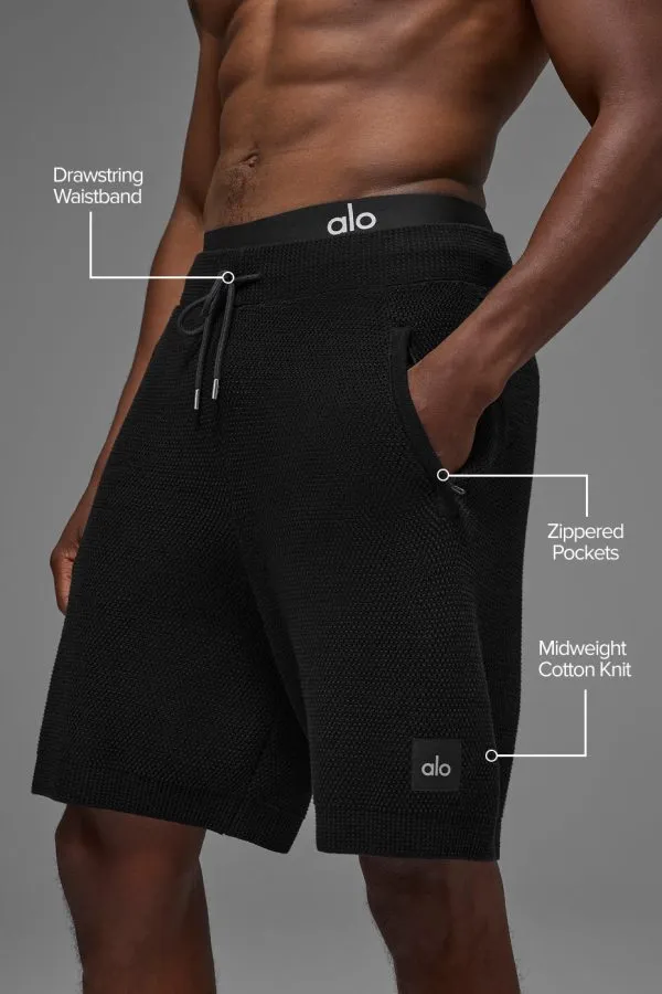 7" Sports Club Sweater Knit Short - Black