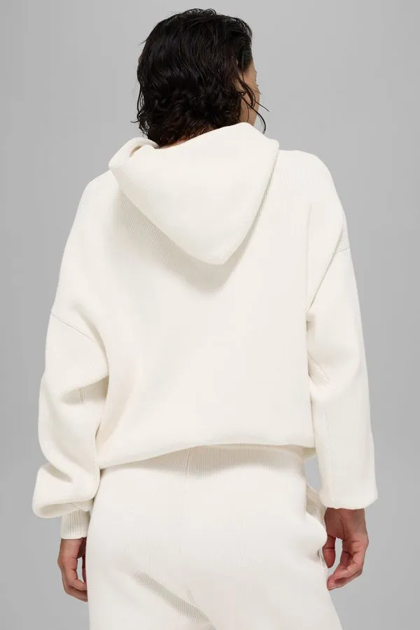 Scholar Hooded Sweater - Ivory