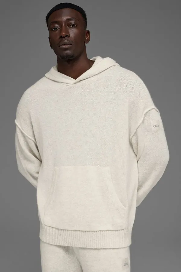 Wool Cashmere New Class Hoodie - Bone Heather