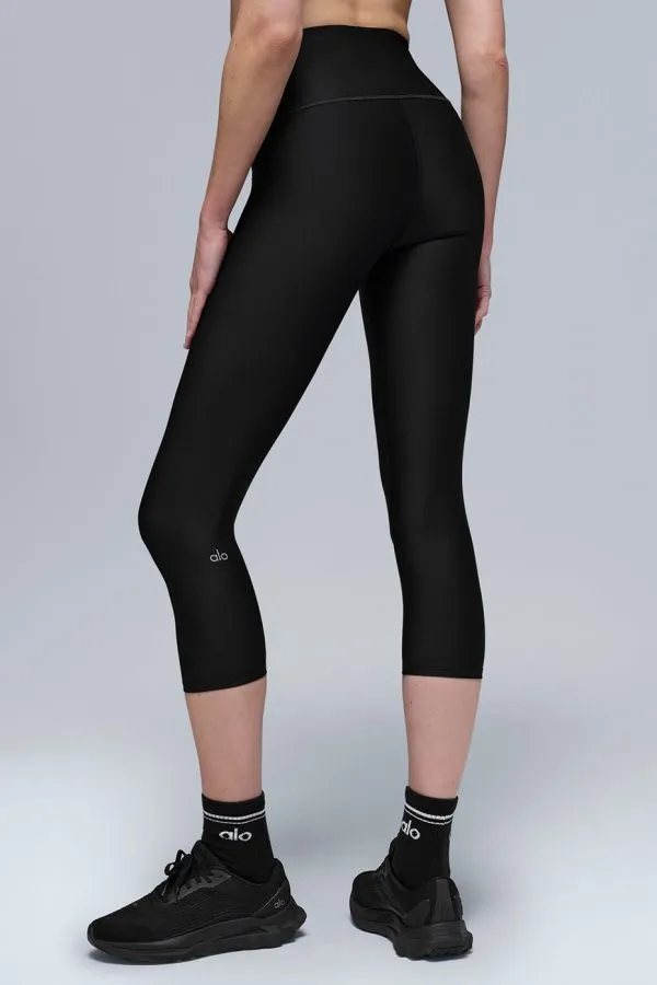 High-Waist Airlift Capri - Black